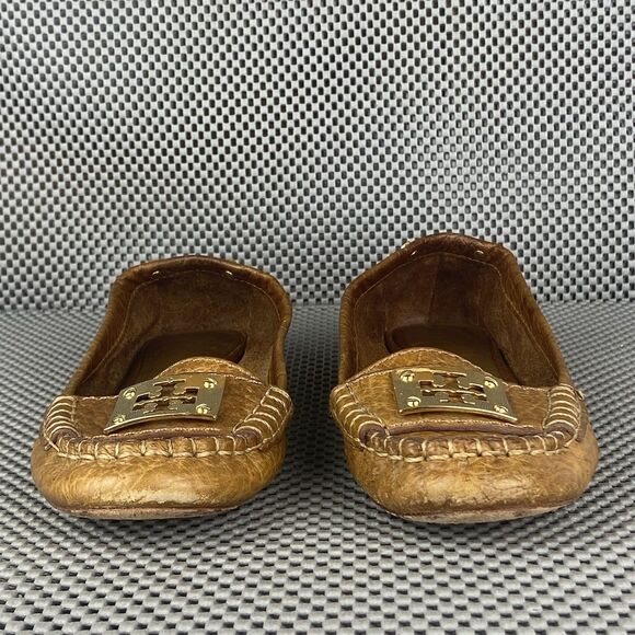 Tory Burch Kendrick Driver Loafers Moccasins Womens 6 M Brown Leather Casual - Picture 7 of 12